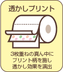 パルプ100%ならではの柔軟性と、3枚重ねの厚みにより、当社従来品より吸水力が約20%アップ。シャワートイレにも安心してご使用いただけます。